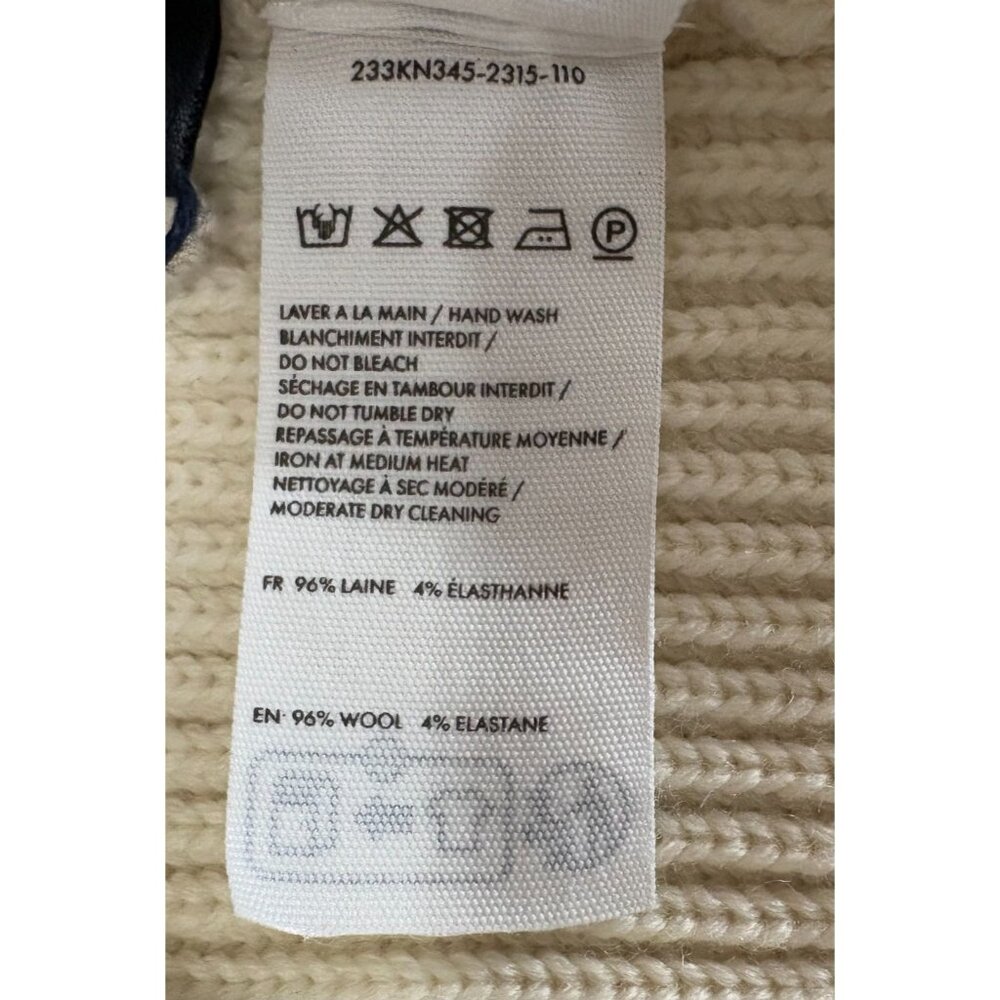 Jacquemus la maille seville wool sweater sz 34 XS color off white NWT mspr $560 - Picture 5 of 11
